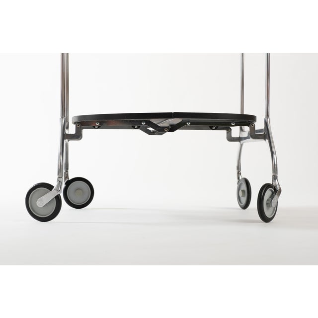 Kartell 1990s Gastone Trolley Bar Cart by Antonio Citterio and Oliver Low for Kartell Italy For Sale - Image 4 of 10