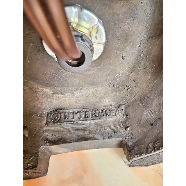 Mid-Century Modern Cut Crystal and Metal Pineapple Table Lamp by Uttermost For Sale - Image 12 of 12