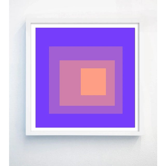 Printmaking Materials Geometric Abstract Art in Pop Colors Set of 6 - 11" X 11" For Sale - Image 7 of 8