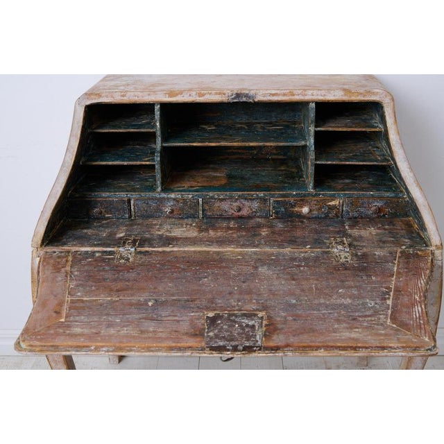 Antique Swedish Rococo Secretary with Drawers For Sale - Image 11 of 12