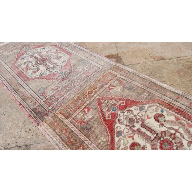 Textile 1970s Turkish Long and Narrow Runner Rug 1'10'' X 6'1'' For Sale - Image 7 of 11