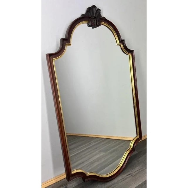 Vintage French Gilt Wall Mirror with Ornate Frame For Sale - Image 10 of 10