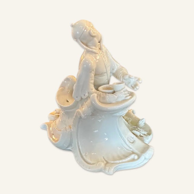 Nymphenburg Porcelain Early 20th Century Nymphenburg Glazed Bisque Figurine For Sale - Image 4 of 12