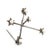 1990s Mikimoto Estate Akoya Pearl Cross Brooch Sterling Silver 4 mm For Sale - Image 10 of 11