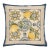 Ceramic Lemon Tiles Woven Cushion With Feather Filler - 42x42cm (17"x17") For Sale