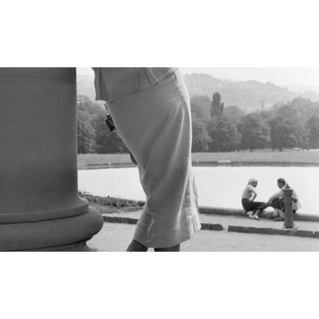 Traditional Woman Leaning on Column Cannstatt, Stuttgart Germany, 1935 For Sale - Image 3 of 5