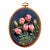 3d Rose Stumpwork Embroidery Art, Framed Botanical Sculpture, Handmade Floral Wall Decor For Sale
