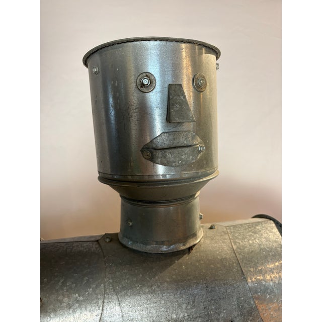 Large-Scale Industrial Galvanized Steel Robot Sculpture, Folk Art For Sale - Image 12 of 12