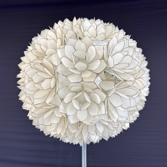 1960s Rausch Mother of Pearl Floor Lamp For Sale - Image 5 of 9