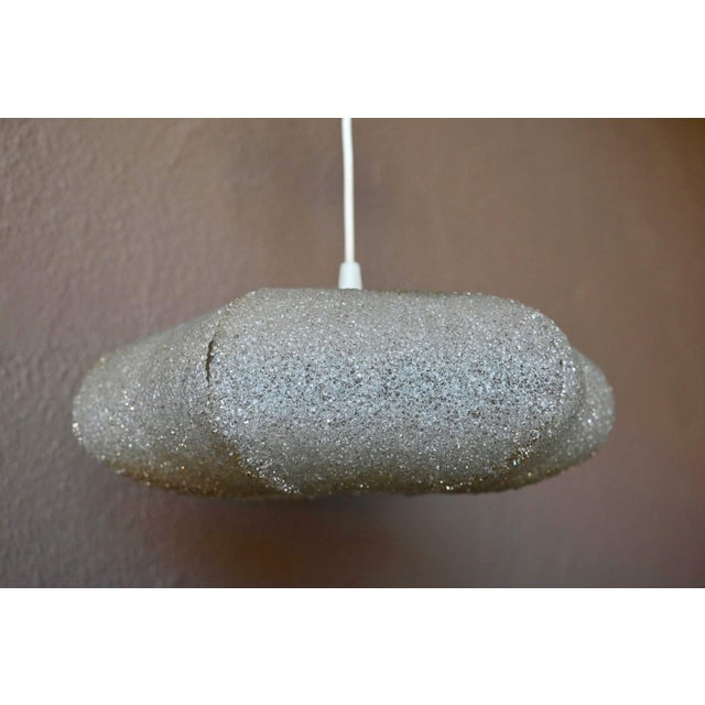 Vintage Pendant Light in Shimmering Granulated Acrylic, 1960s For Sale - Image 10 of 13