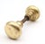 Vintage Classic Plain Polished Brass Door Knobs House Set For Sale - Image 6 of 7
