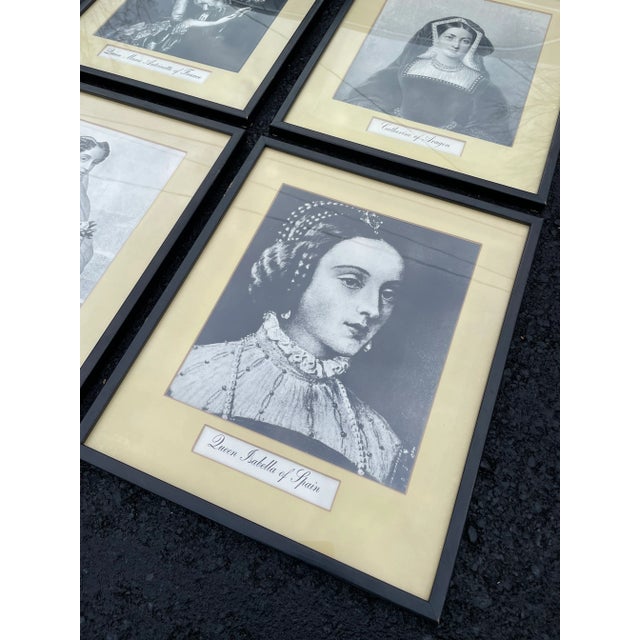 20th Century Collection of Historical Queens Framed - Set of 4 For Sale In New York - Image 6 of 11