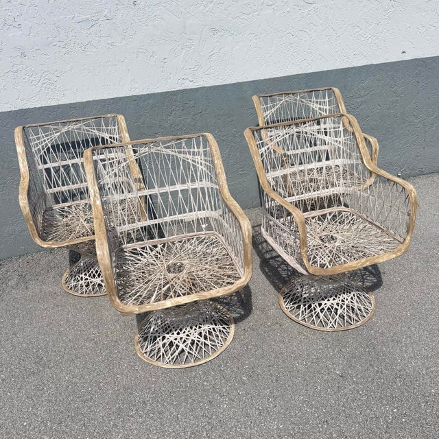 Mid-Century Modern Mid Century Modern Spun Fiberglass Dining Set - 5 Pieces For Sale - Image 3 of 12