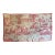 Antique French Red and White Toile De Jouy Fabric Panel With Country Landscape Scenes For Sale
