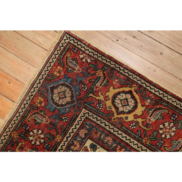 Early 20th Century Ivory Field Persian Bidjar Rug - 4'7" x 7'7" For Sale - Image 4 of 12