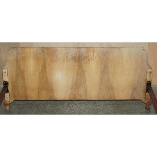 English Double Bed in Bleached Walnut, 1900s For Sale - Image 16 of 17