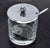 Metal 1940s Flemington Etched Jelly Jar Floral Design Silver Plate Lid Spoon America For Sale - Image 7 of 10