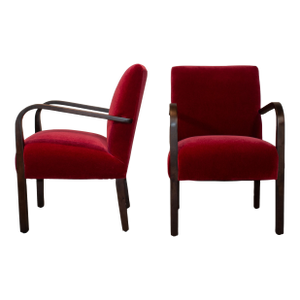 Swedish Art Deco Birch Bentwood Arm Chair