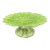Vintage Mid-Century Modern Italian Majolica Leaf Cake Stand Platter For Sale