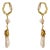 Gold & Diamond Stud Pearl Drop Statement Earrings, A Pair For Sale