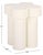 Contemporary Bastien Accent Table in Ivory For Sale - Image 3 of 7