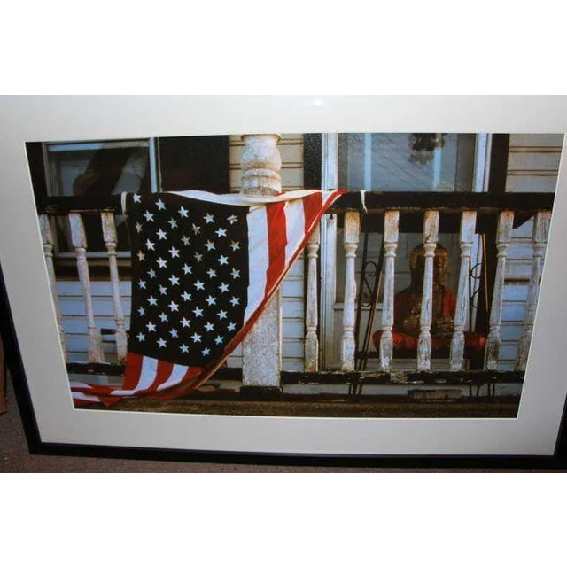Photograph Circa 1990 Flag With Buddha For Sale - Image 4 of 6
