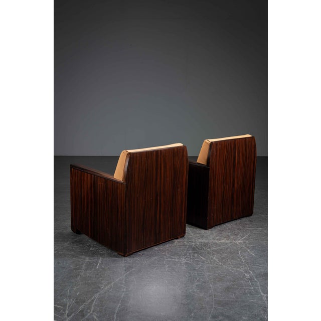 Amsterdam School Armchairs from Gebroeders Reens, 1920s, Set of 2 For Sale - Image 3 of 15