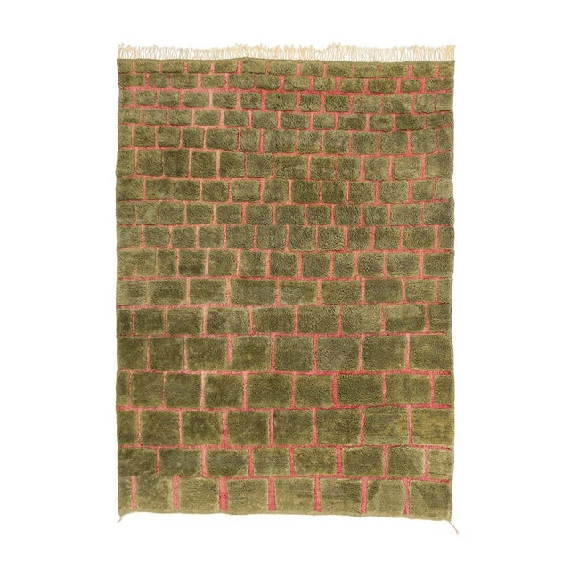 Hand-Knotted Wool Rug by Azele Studio For Sale - Image 11 of 11