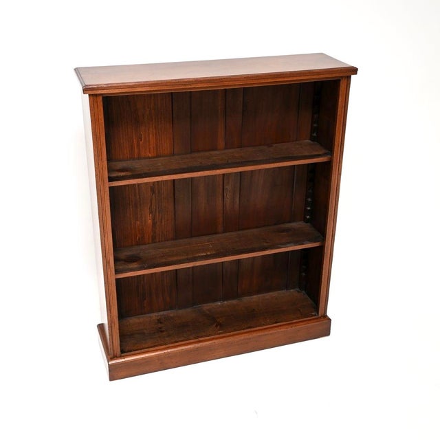 Antique Victorian Open Bookcase, 1860 For Sale - Image 11 of 11