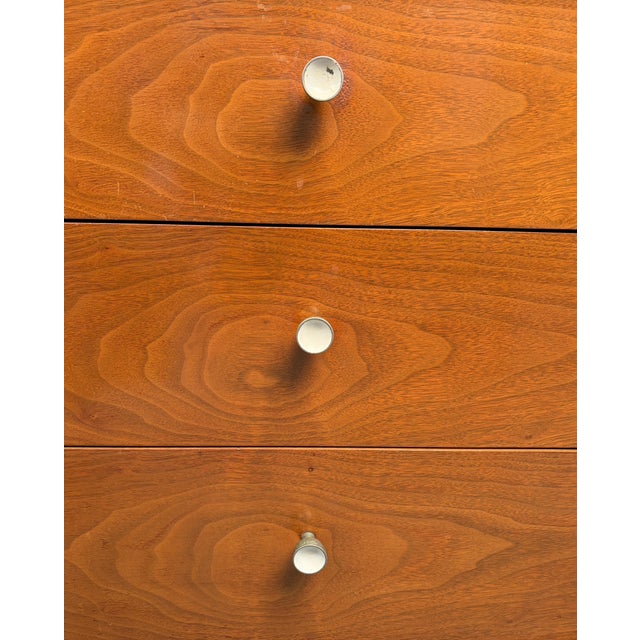 Pair of Mid 20th Century Walnut Nightstands For Sale - Image 11 of 18