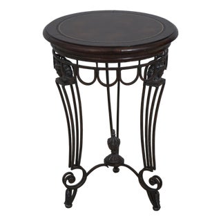 Maitland Smith Attributed Neoclassical Bronze Lamp Table For Sale