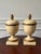 Italian Hand Painted Italian Lidded Urn Jars- A Pair For Sale - Image 3 of 12