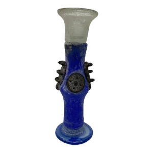 1970s Pate De Verre Art Glass Candlestick