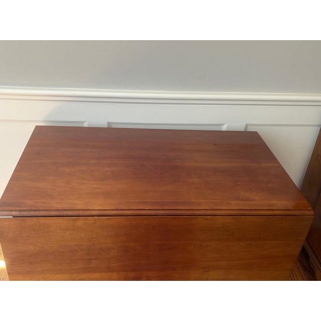 Mid Century Cherry Drop Leaf Dining Table For Sale In Nashville - Image 6 of 8