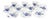 Danish Porcelain Blå Blomst Mocha Cup Set from Royal Copenhagen, 1980s, Set of 20 For Sale