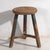 Brown Antique Stool with Sky Blue Patina, 1900 For Sale - Image 8 of 8