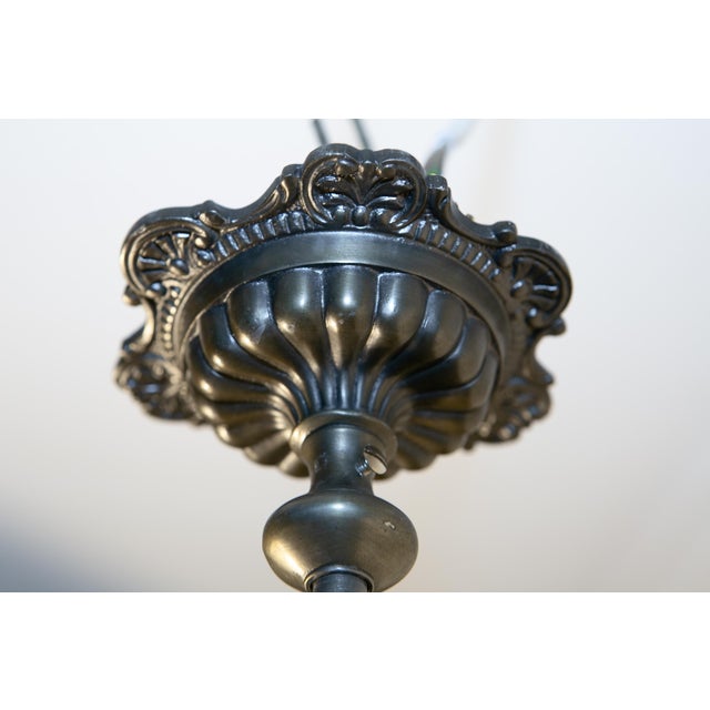Black Large Cast Zinc Lantern, France, 1910s For Sale - Image 8 of 12