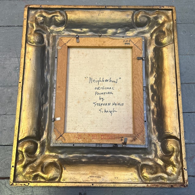 2020s Contemporary Original Abstract Painting by Stephen Heigh “Neighborhood” For Sale - Image 5 of 5