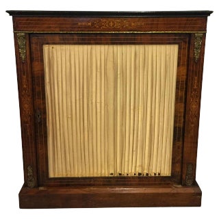 Late 19th Century Antique English Walnut Pier Cabinet For Sale