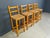 Tan Vintage Oak and Papercord Bar Stools, 1960s, Set of 4 For Sale - Image 8 of 15
