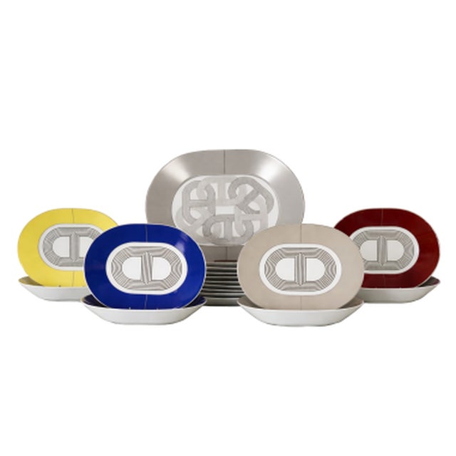 Rallye 24 Service Plates by Hermès, 2013, Set of 19 For Sale - Image 9 of 9