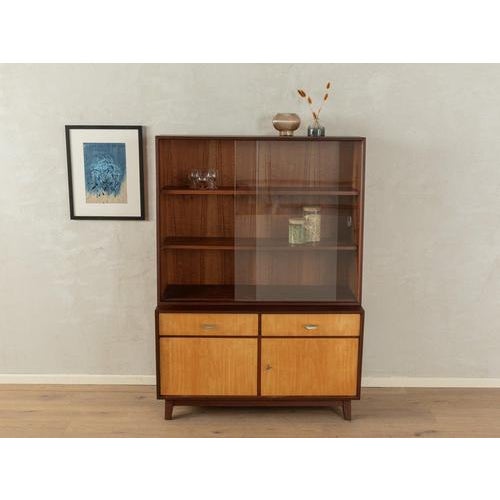 Showcase in Cherry Veneer and Glass, 1950s For Sale - Image 3 of 8