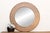 Indian 48" Dm Walnut Finish Round Inlay Mirror For Sale - Image 3 of 8