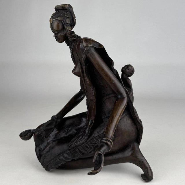 19th Century European Decorative Bronze African Figural Sculpture For Sale - Image 4 of 13