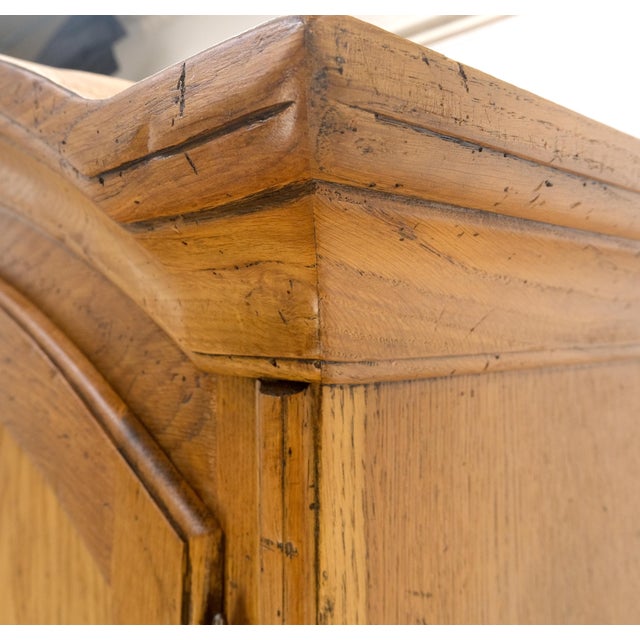 Tan Bloomingdale's Made in Italy 2 Door Dome Top Chestnut Wardrobe Adjustable Shelfs For Sale - Image 8 of 11