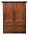 Antique Georgian Mahogany Linen Press Wardrobe, 1800s For Sale - Image 10 of 10
