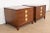 1950s Widdicomb Mid-Century Modern Hollywood Regency Walnut Bedside Chests, Newly Refinished For Sale - Image 5 of 13