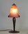Pierre Maynadier & Daum A wonderful 1925-30 French art deco lamp in wrought iron of excellent quality made by Pierre...