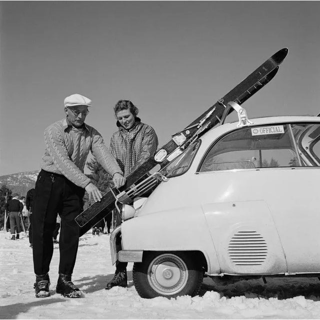 New England Skiing - 'Skiing Essentials' (1955) - Limited Estate Stamped - Silver Gelatin Fibre Print (Photo By Slim...