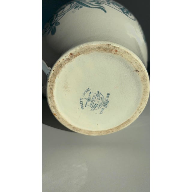 Ceramic Antique Wash Jug in Ironstone, 1890s For Sale - Image 7 of 14